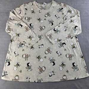 Lane Bryant PEANUTS Ice Skating Long Sleeve T-Shirt NWT‎ Plus Size 18/20 Snoopy